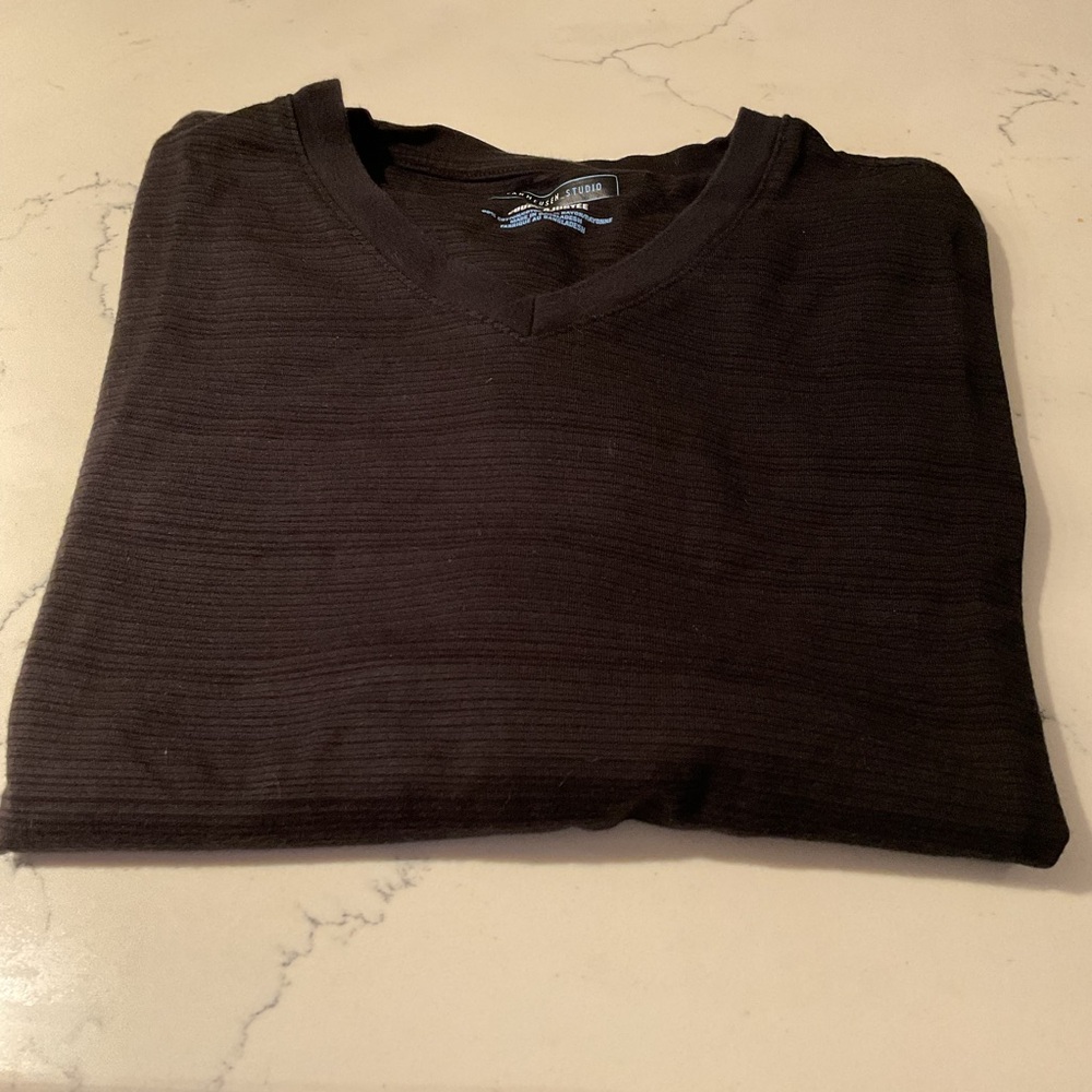 Van Heusen Studio Slim Fit v- neck shirt - Picture 2 of 7